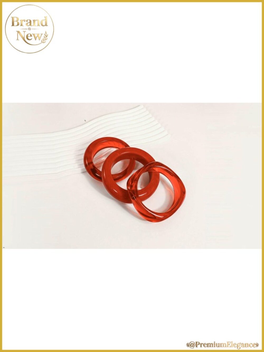 Chunky Acrylic Bangle Bracelet Set for Women - Picture 6 of 6